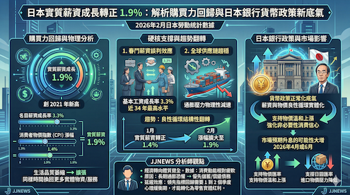 日本實質薪資成長轉正 1.9%：解析購買力回歸與日...
