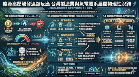 能源高壓觸發連鎖反應 台灣製造業與氣電體系展開物理性脫鉤