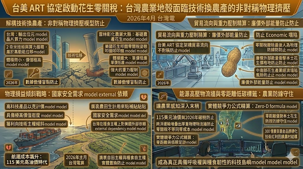 台美 ART 協定啟動花生零關稅 台灣農業地殼面臨技術換農產的非對……