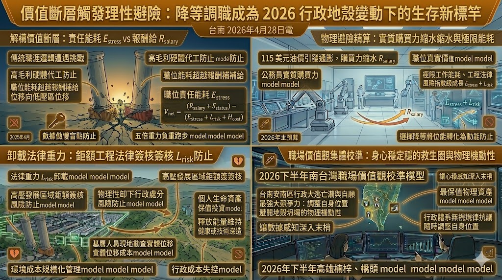 價值斷層觸發理性避險 降等調職成為 2026 行政地殼變動下的生存……