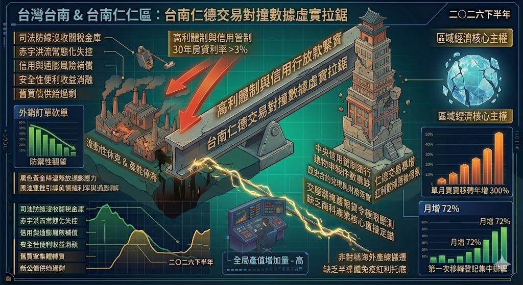 交屋滯後效應引爆台南仁德交易年增 3 倍，預售量縮 4 成暴露真實……