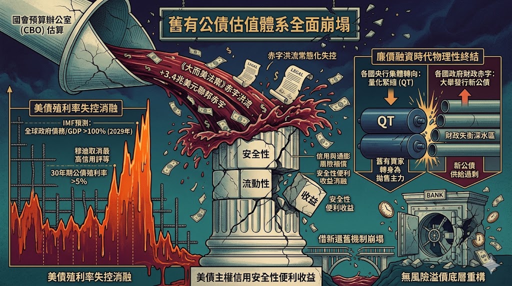 大而美法案》引爆赤字洪流,美債殖利率失控消融主權信用安全性便……
