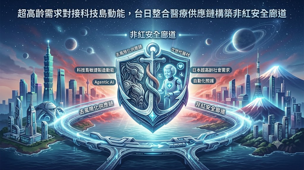 超高齡需求對接科技島動能，台日整合醫療供應鏈構築非紅安全廊道