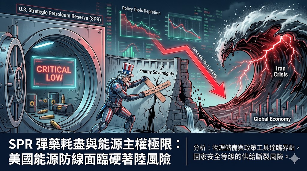 SPR 彈藥耗盡與能源主權極限：美國能源防線面臨硬著陸風險