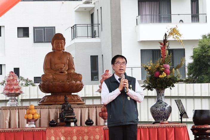 全台首座綠建築佛寺廣雲寺今動土   黃偉哲出席盼打造九份子低碳……