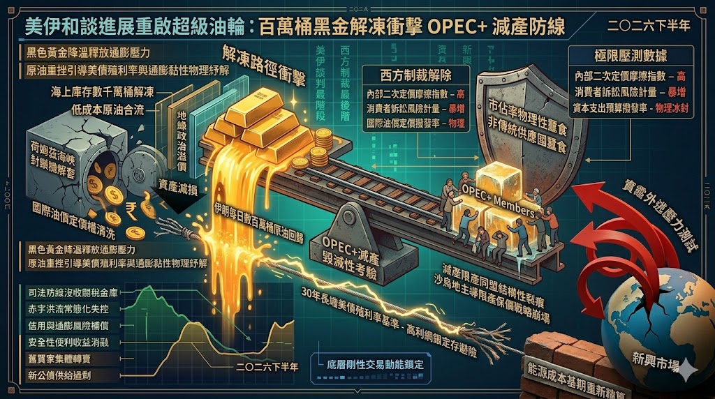美伊和談進展重啟超级油輪，百萬桶黑金解凍路徑衝擊 OPEC+ 減產……