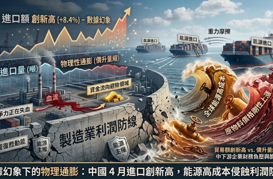 數據幻象下的物理通膨：中國 4 月進口創新高，能源...