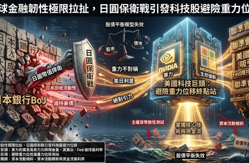 全球金融韌性極限拉扯，日圓保衛戰引發科技股避險重力...