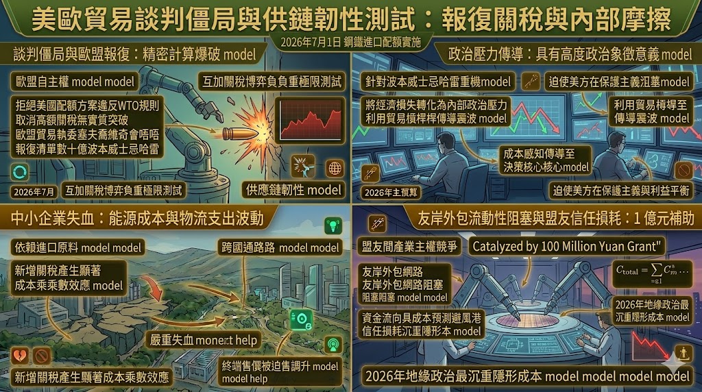 美歐貿易談判僵局引發精準打擊，歐盟擬啟動數十億歐元報復清單測……