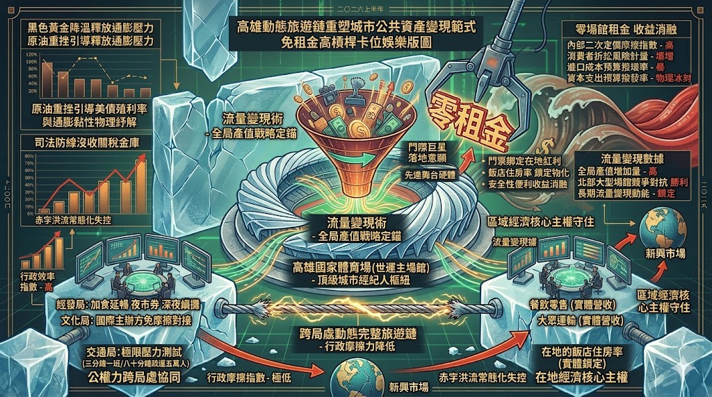 免租金高槓桿卡位娛樂版圖，高雄動態旅遊鏈重塑城市公共資產變現……