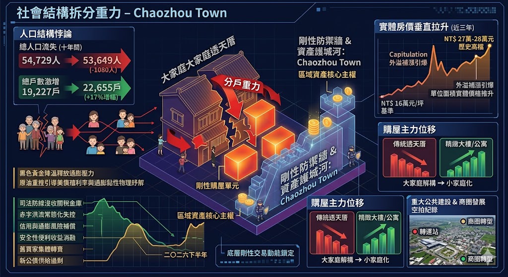 人口流失與戶數大增的物理悖論,潮州房市迎來小家庭化拆分剛需潮