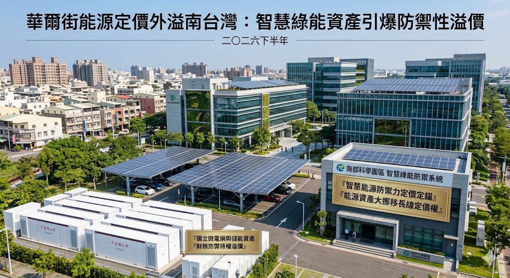 華爾街能源定價外溢南台灣，獨立微電網與智慧綠能資產引爆防禦性……