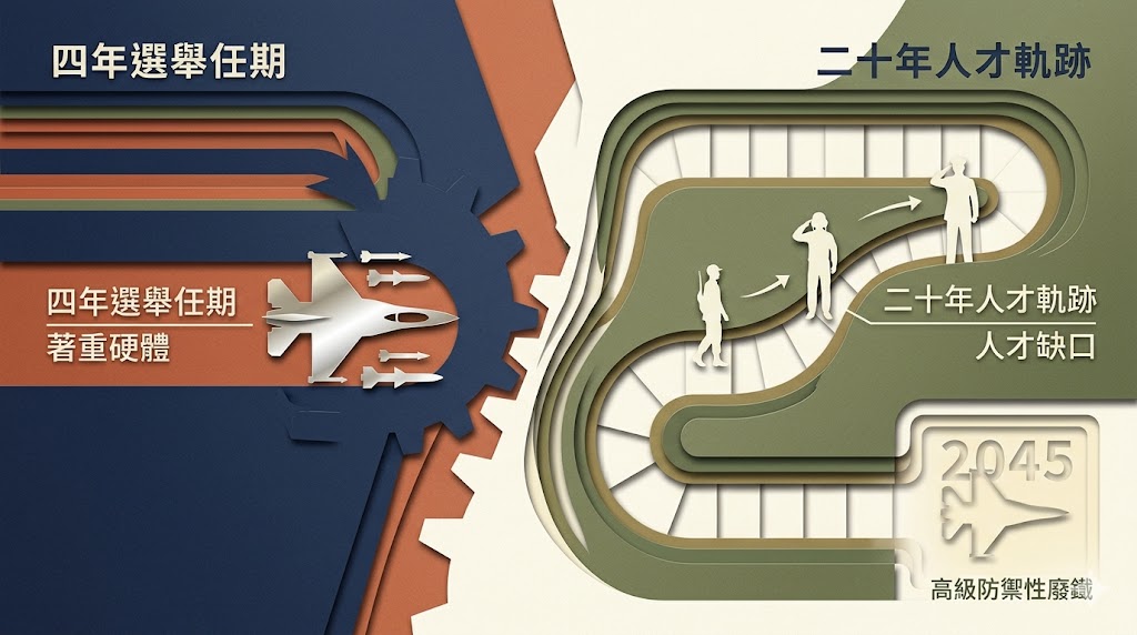 四年選舉任期碰撞二十年人才軌跡，台海建軍痛失長線戰略超前部署