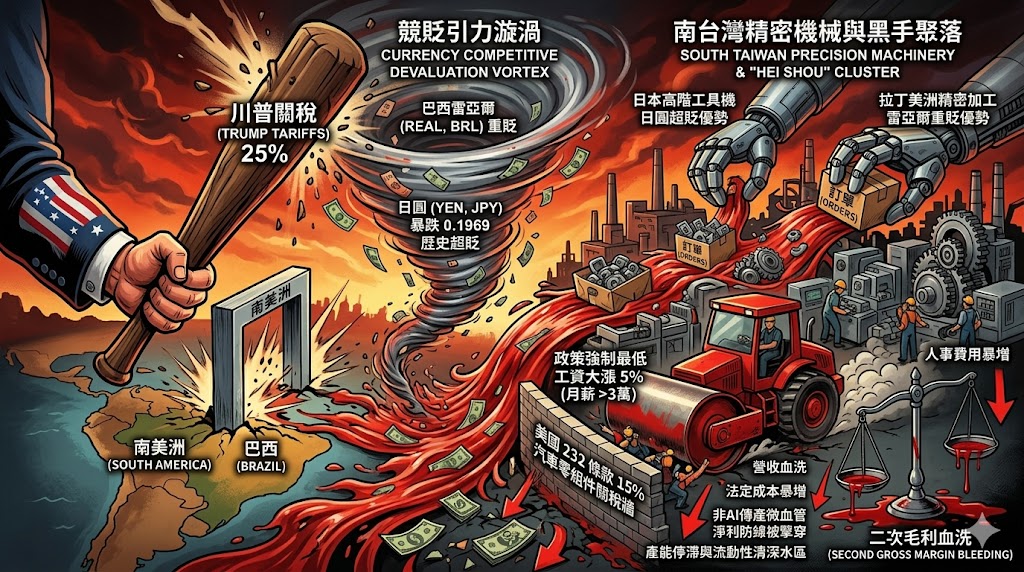 川普關稅引爆全球貨幣競貶引力，南台灣精密機械與黑手聚落驚迎二……
