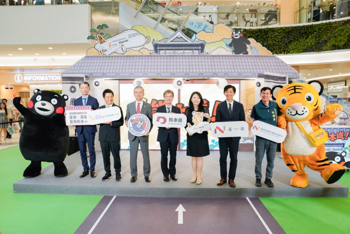 熊本熊現身台南   黃偉哲盼攜手熊本縣及虎航深化台日觀光交流