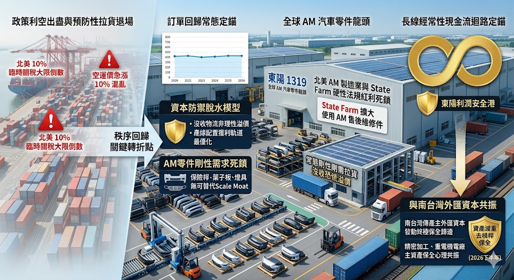 政策利空出盡與預防性拉貨退場，東陽訂單回歸常態定錨資本防禦脫……