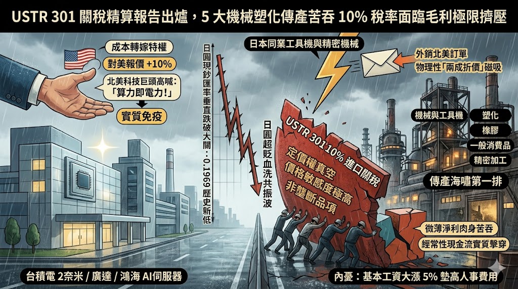 USTR 301 關稅精算報告出爐，5 大機械塑化傳產苦吞 10% 稅率面臨……