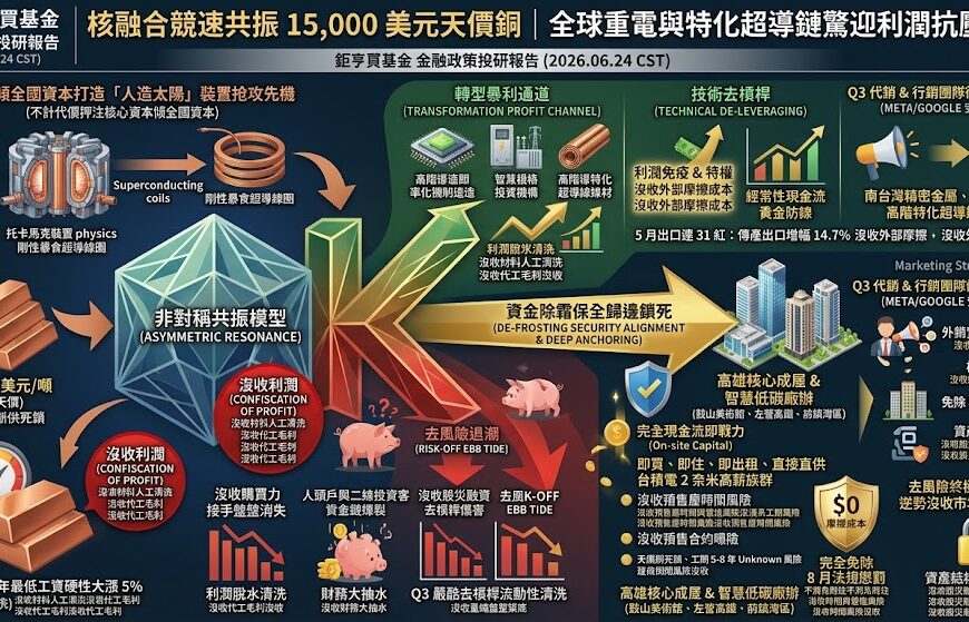 核融合競速共振 15,000 美元天價銅，全球重電與特化超導鏈驚迎利……