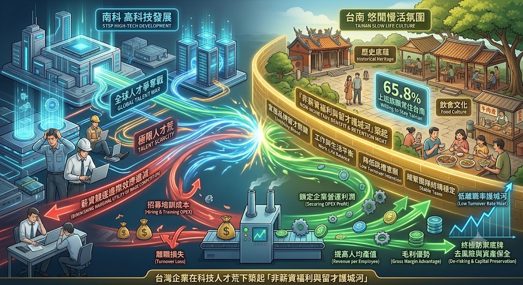 高科技發展對撞悠閒慢活氛圍，台南企業在科技人才荒下築起「非薪……