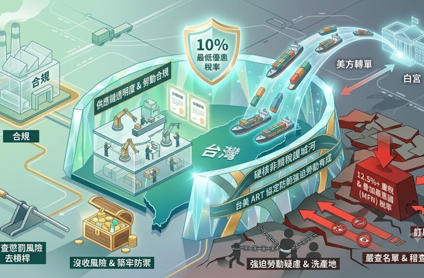 301強迫勞動審查無縫接軌，台灣 10% 優惠稅率...