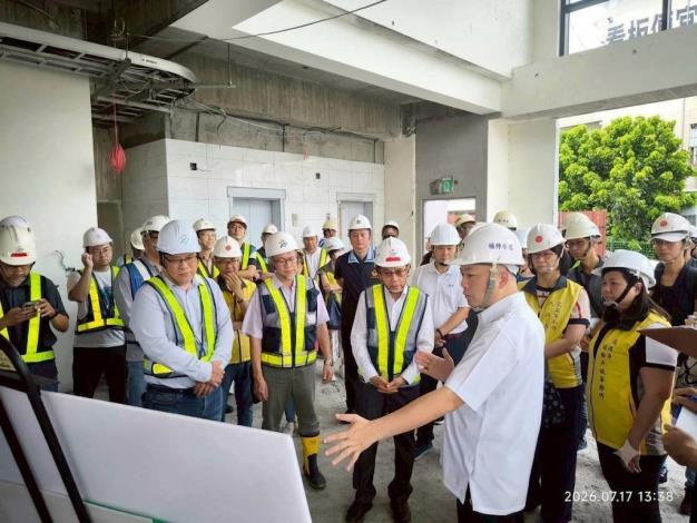 林副市長視察楠梓區援中派出所暨多功能社區中心新建工程