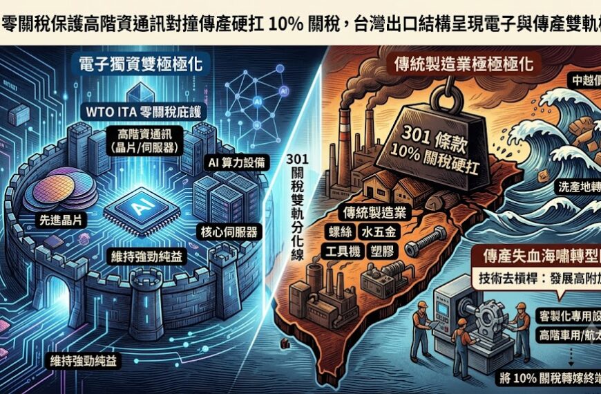 ITA 零關稅保護高階資通訊對撞傳產硬扛 10% ...