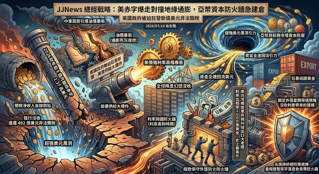 美赤字走闊共振油價通膨,美債殖利率暴衝考驗新興市場與亞幣資本……