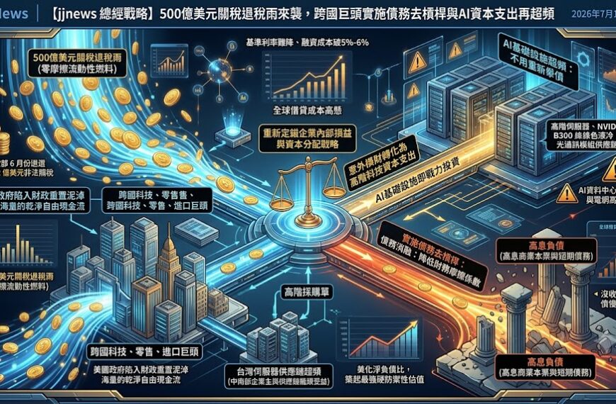 500億美元關稅退稅雨來襲，跨國巨頭實施債務去槓桿與AI資本支出……
