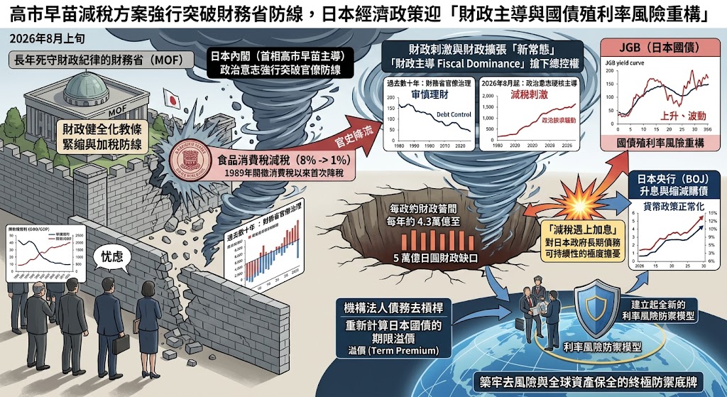高市早苗減稅方案強行突破財務省防線，日本經濟政策迎「財政主導……