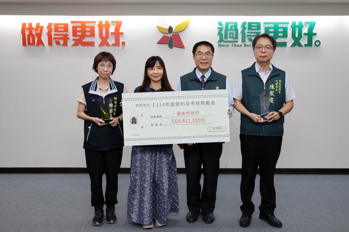 台南促參業務獲三項肯定 黃偉哲:公私協力加速公共建設