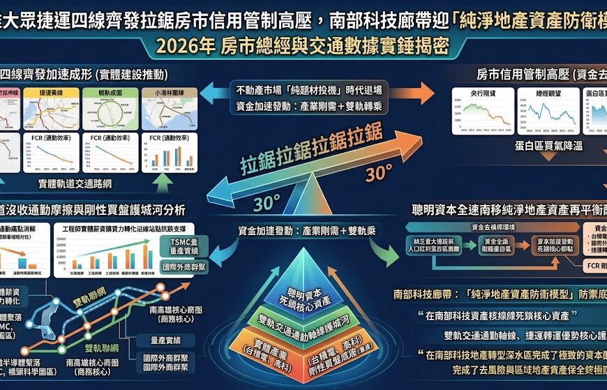 高雄大眾捷運四線齊發拉鋸房市信用管制高壓，南部科技...
