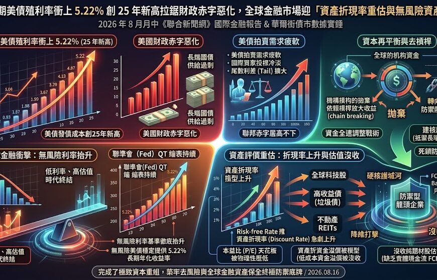 30 年期美債殖利率衝上 5.22% 創 25 年...
