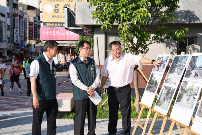 黃偉哲視察民德國中通學步道成果 完善安全通學路網守護學童安全