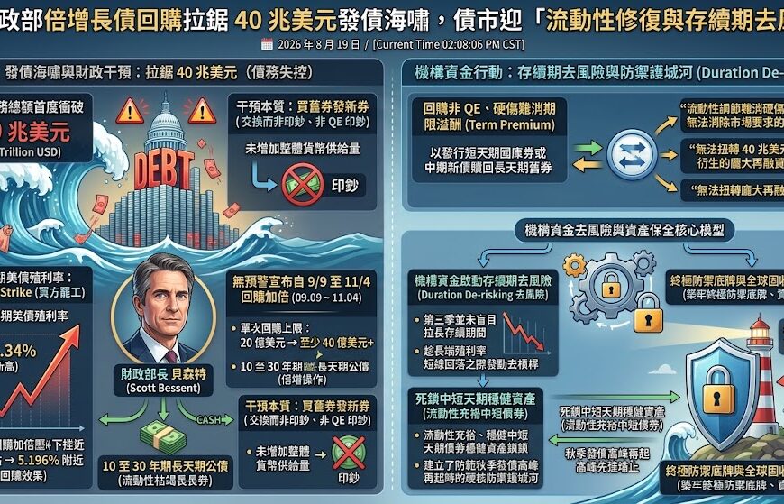 美財政部倍增長債回購拉鋸 40 兆美元發債海嘯，債...