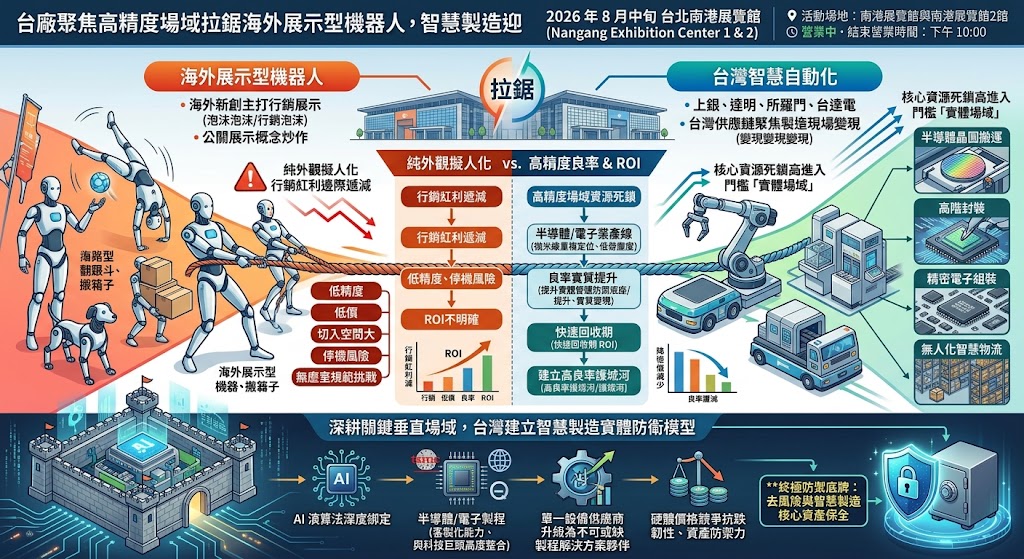台廠聚焦高精度場域拉鋸海外展示型機器人，智慧製造迎「產線剛需……