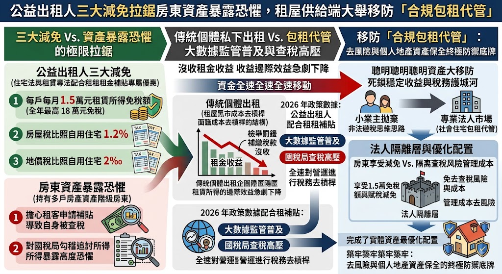 公益出租人三大減免拉鋸房東資產暴露恐懼,租屋供給端大舉移防「……