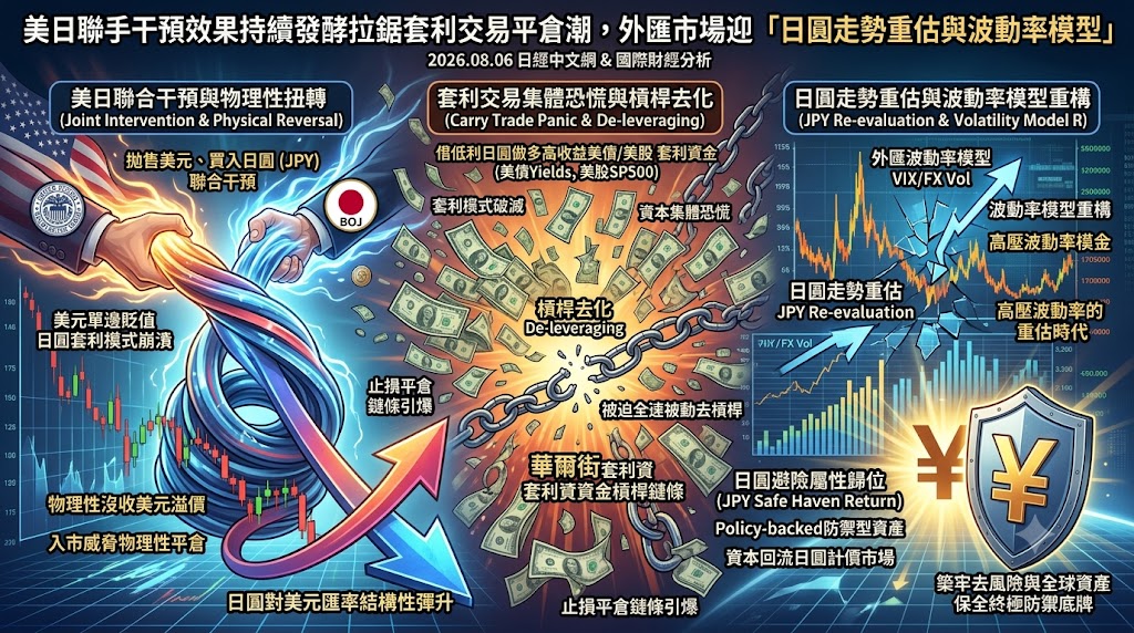 美日聯手干預效果持續發酵拉鋸套利交易平倉潮，外匯市場迎「日圓……