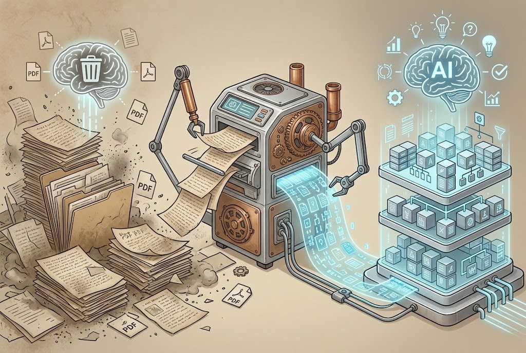 買了最強 AI 卻連自家合約都讀不懂?企業幾十年紙本死資料成絆腳……