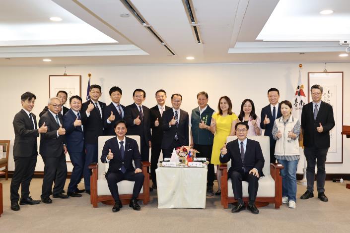 日本宮城縣議會到訪台南　黃偉哲盼以教育交流串起世代友誼