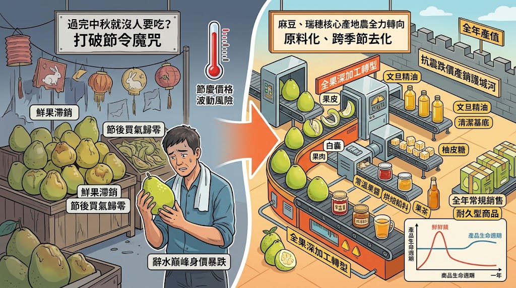 過完中秋就沒人要吃?文旦節後買氣斷崖暴跌,產地靠「全果深加工……