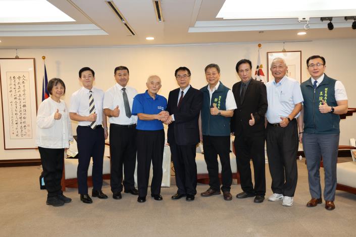 延續運動外交 日本水戶市議長袴塚孝雄率團拜會黃偉哲