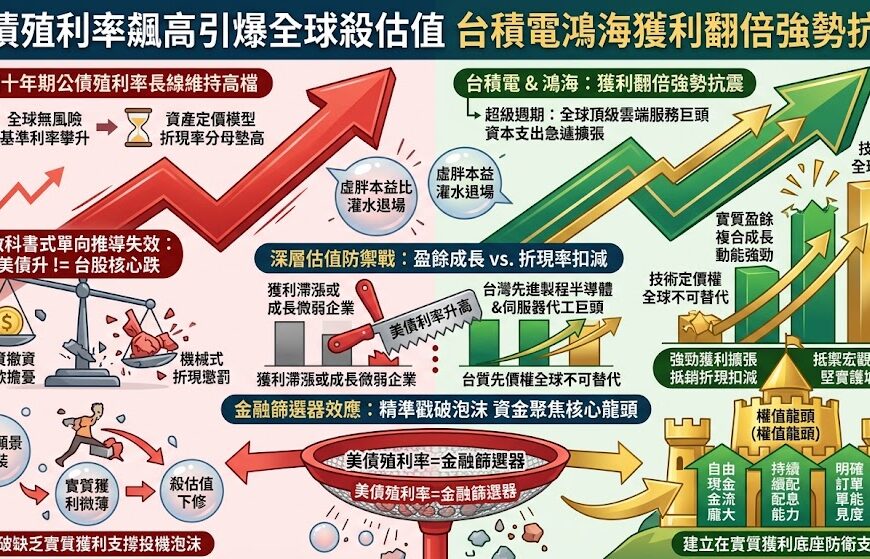 美債殖利率飆高引爆全球殺估值 台積電鴻海獲利翻倍強勢抗震