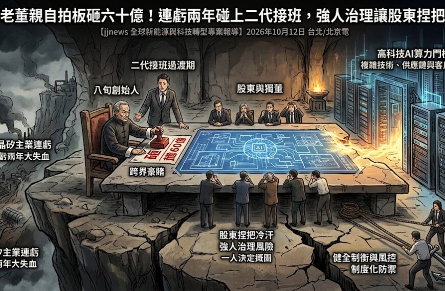 八旬老董親自拍板砸六十億！連虧兩年碰上二代接班，強...