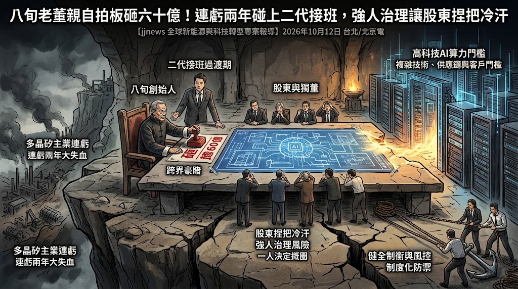 八旬老董親自拍板砸六十億！連虧兩年碰上二代接班，強人治理讓股……