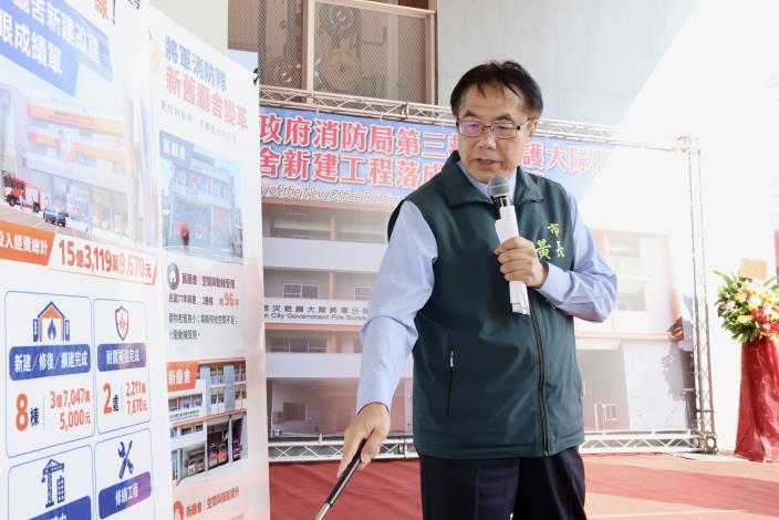 台南斥資7,800萬元打造將軍消防新廳舍　黃偉哲：強化沿海救災救……