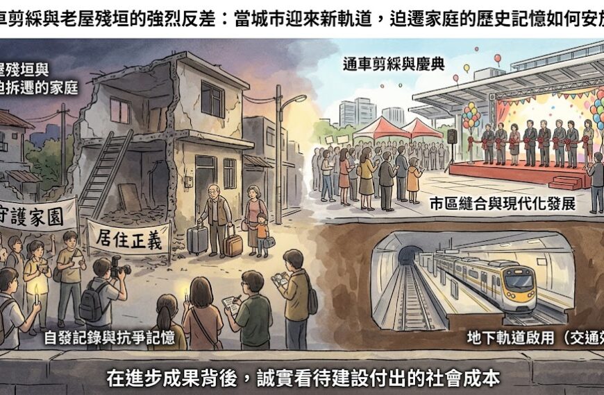 當城市迎來新軌道，迫遷家庭的歷史記憶如何安放？