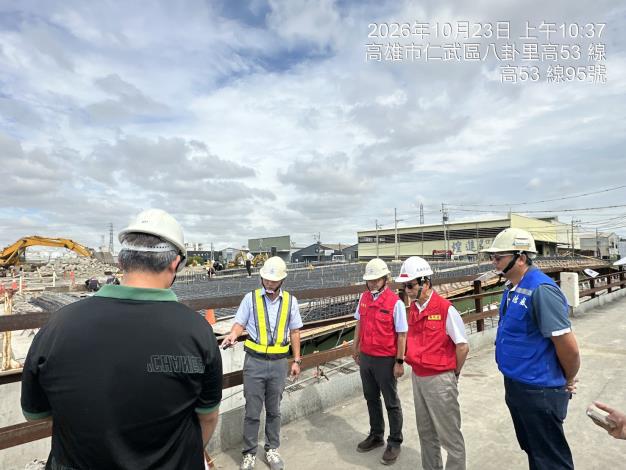 薔琵颱風外圍環流影響高雄 林欽榮副市長視察水利及污水工程督導……