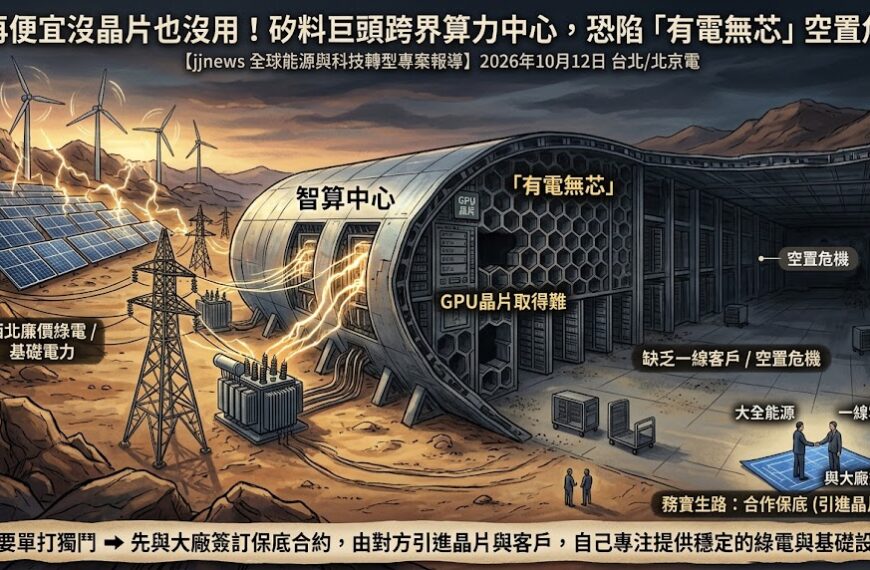 電再便宜沒晶片也沒用！矽料巨頭跨界算力中心，恐陷「...