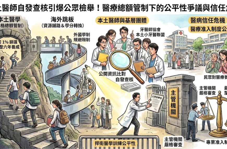 本土醫師自發查核引爆公眾檢舉！醫療總額管制下的公平...