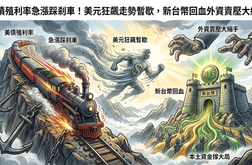 美債殖利率急漲踩剎車！美元狂飆走勢暫歇，新台幣回血...